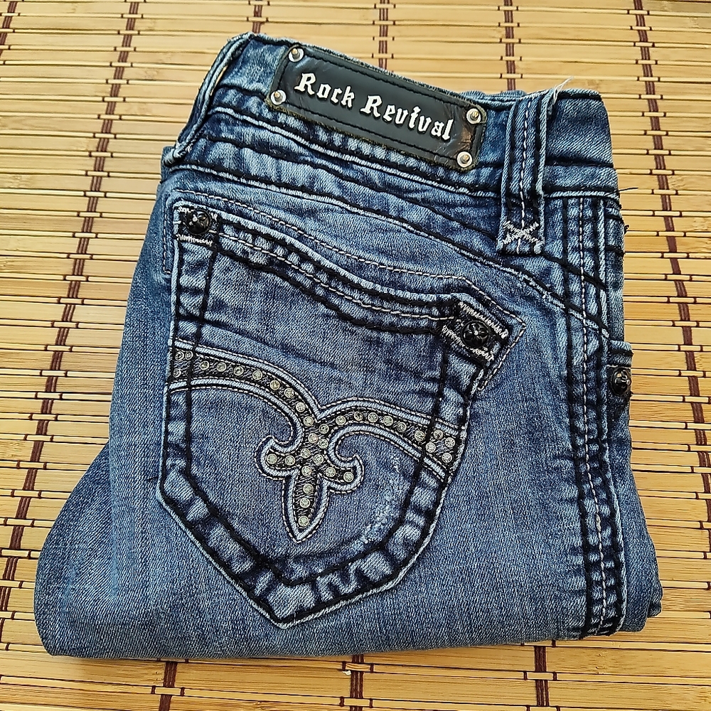 Rock revival Amy Boot size 27 embroidered